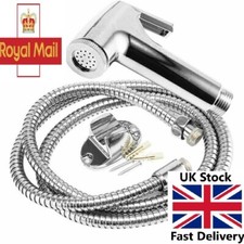 Chrome Muslim Shower Head and Hose Bidet Spray Tap for Toilet Hygienic Handheld