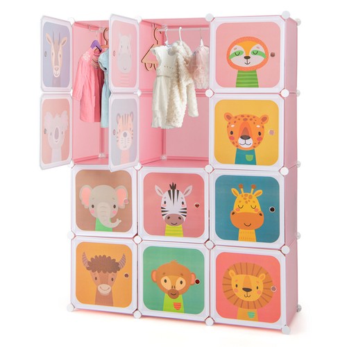 Portable kids wardrobe cube - wardrobe, 12-cube