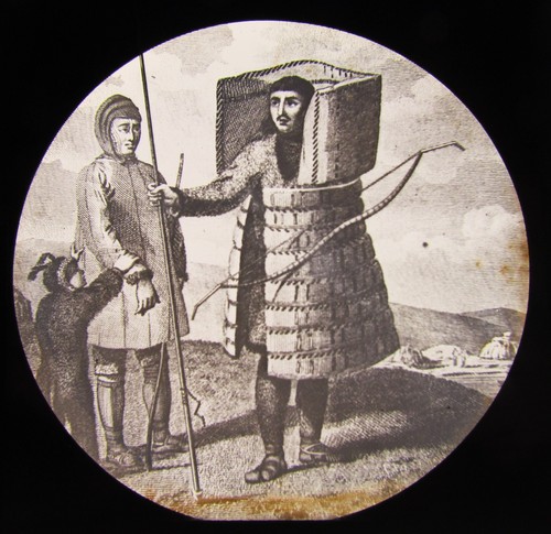 Glass magic lantern slide - glass,