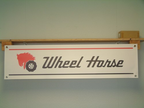 Wheel horse tractor banner - wheel,