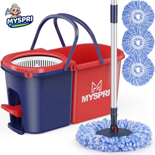 Spin mop bucket with - with, wringer