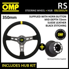 RENAULT CLIO 172 182 CUP 98-06 OMP RS SUEDE LEATHER 350mm STEERING WHEEL & HUB