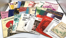 Lot of 26 Vintage & Antique Sheet Music Songs & Books 1900s - 1980s