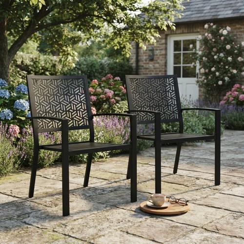Ratten patterned black bistro - ratten-patterned,