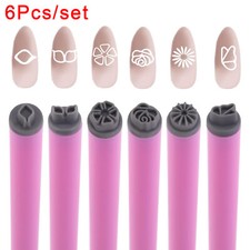 6Pcs Nail Art Stamp Pen Set