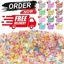 100PCS MINI DUCKS, 10 COLORS