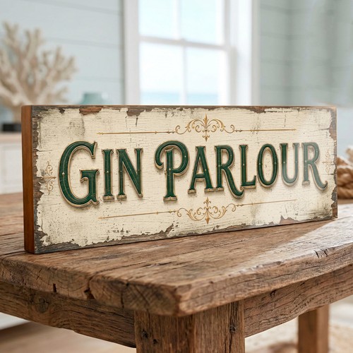 Gin parlour wooden - gin,