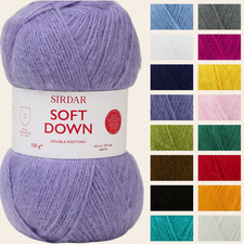 Sirdar Soft Down DK 100g - All Colours Knitting Yarn Crochet Wool Soft Acrylic
