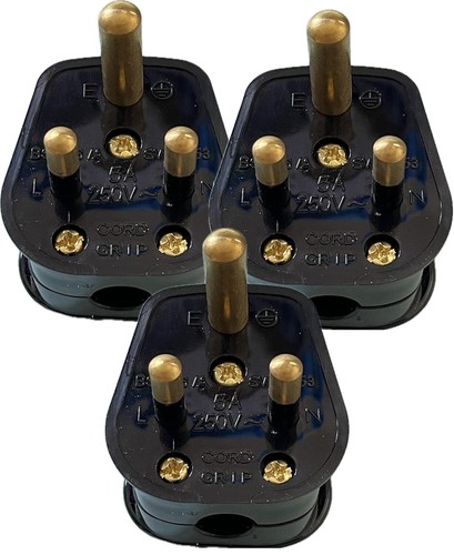 Pack 3 pin round - -,