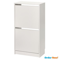 Slim Shoe Cabinet 2Tier