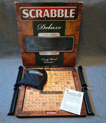 Rare scrabble deluxe - deluxe, boardgame