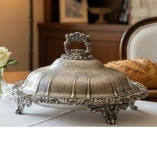 Ellis & Co Silver Plate Footed