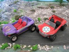 Corgi Toys Whizzwheels GP Beach Buggy x2 Red & Purple 1970's Volkswagen 1:43