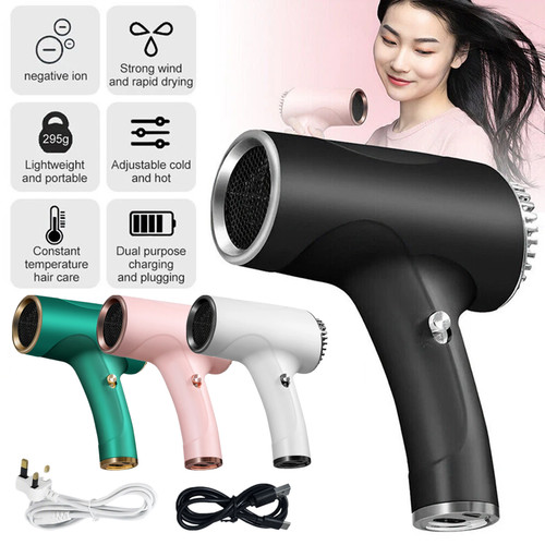 Usb cordless hair dryer - cordless,