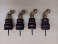 Upholstery Casters Brass And Wood