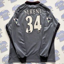 Match Worn Matteo Sereni 2001/2002 Ipswich Town FC Goalkeeper Shirt