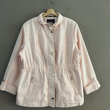 MACKINTOSH New England Rain Windbreaker Nautical Coat Jacket Light Pink Petit XL