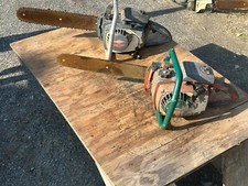 2x Vintage Homelite Chainsaws XL-12, XL Automatic 16" **AS-IS** Blue Red Super