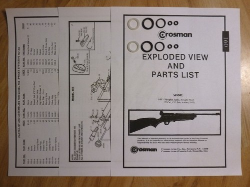Crosman 160 167 rifle - crosman,