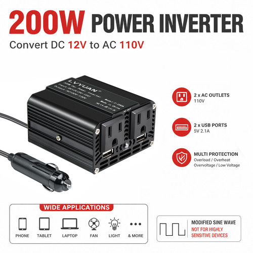200w car power inverter - car, dc