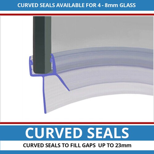 Pre curved shower seal strip - curved, |