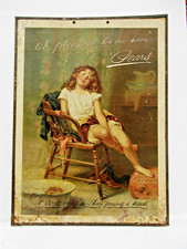 Vintage Pears Soap Advertising Sign Litho Cardboard Print Tin Edge British Art