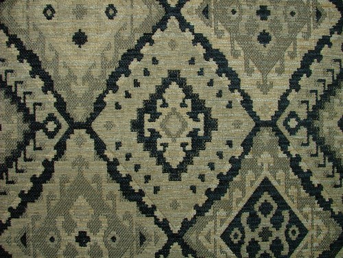 Indigo blue kilim chenille - indigo,