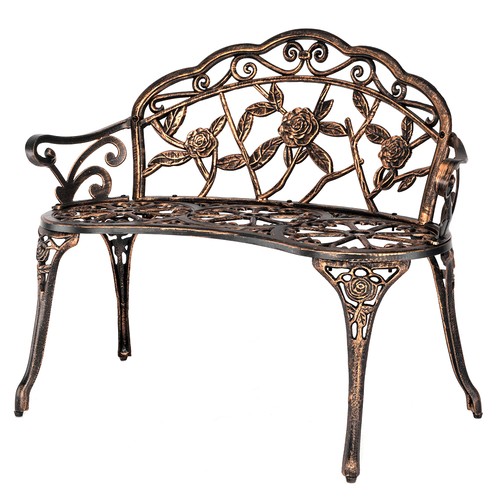 Outdoor bench cast aluminium - outdoor, bench,