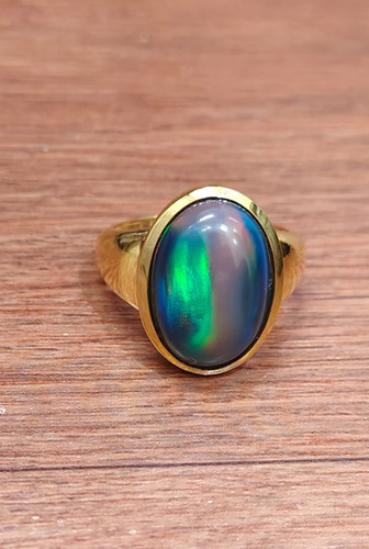 Natural black opal - opal, cabochon