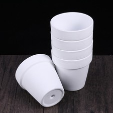  10 Pcs White Plant Pot Ceramic Planter Pots Small Clay for Plants Ceramics