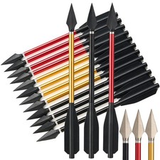 6.7" Aluminum Hunting Bolts Mini Pistol Bow Arrows Metal Tips Archery Shooting