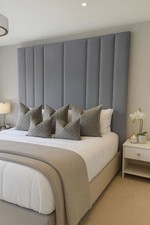 Safron Design Wall Mounted 60" High Headboard in Plush Velvet 3FT 4FT6 5FT 6FT