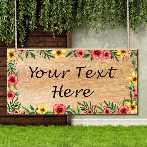 Personalised wooden hanging - personalised,