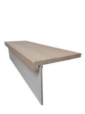 Solid OAK tread and white riser 8mm