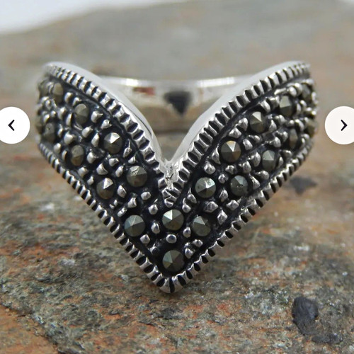 Size silver v chevron - 5.5,