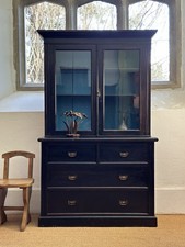 Antique Ebonised Glazed