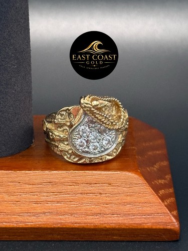 9ct gold saddle ring size - ring,, u