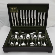 GRECIAN Design Arthur Price Sheffield Silver Service 84 Piece Canteen of Cutlery