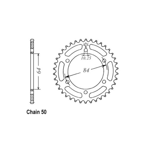 814 rear sprocket - 814.50,