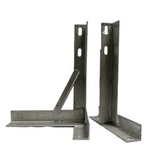 18 inch T-K Wall Bracket Set Bracket Aerial Radio Satellite mast Pole Galvanized