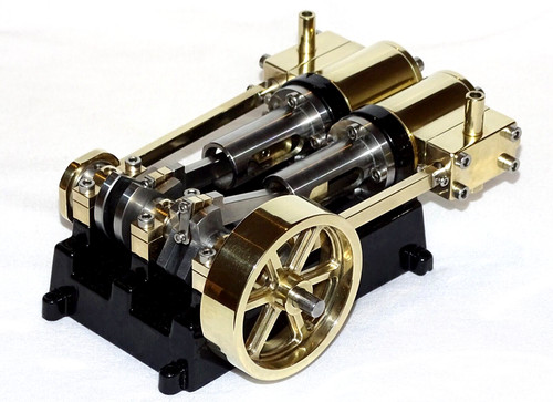 Live steam twin cylinder mill - live,
