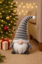 Christmas Grey Gonk Decoration