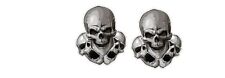 SKULL DECALS Harley Davidson HELMET HELLS ANGEL Decal Motorcycle  Decals  x2