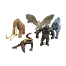 5Pcs/Set Godzilla King of the Monster King Kong 2'' Figure Model Toys Decor Doll