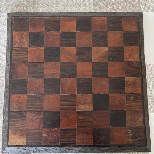 Vintage wooden chess board - chess,