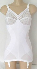 Playtex Fits Beautifully All in One White Open Corselette Style 2862