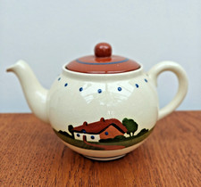 Vintage Dartmouth Pottery Motto Ware Cottage Motif Decorative Ornamental Tea Pot