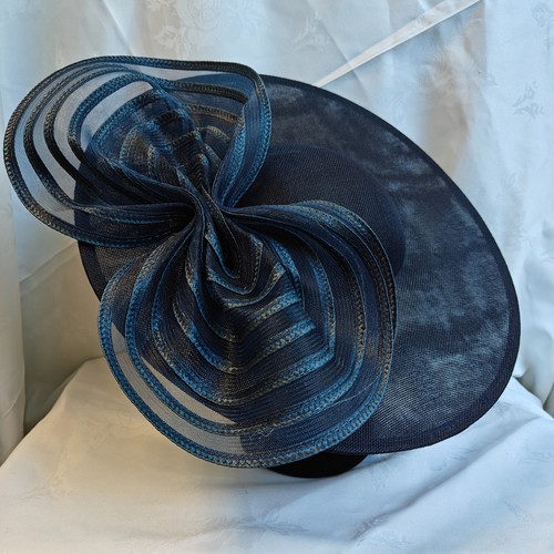 Navy blue bow wide - navy,
