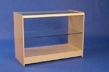  GLASS MAPLE DISPLAY SHOWCASE