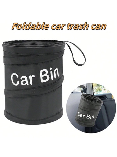 Collapsible car trash can bin - car,
